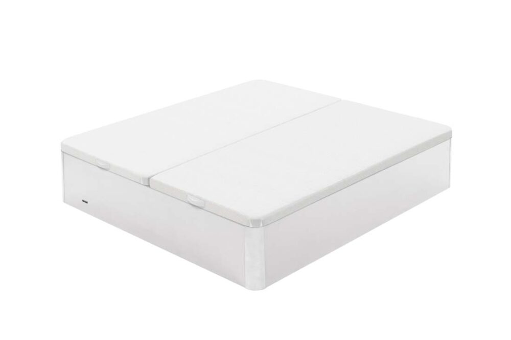 Le lit coffre blanc apportera de la modernité à votre chambre.