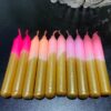 Ces 10 bougies petites étoiles égaieront vos pièces et sublimeront vos tables. Elles y ajouteront une touche de fantaisie et de singularité. Ces bougies aux couleurs fortes apporteront luminosité et caractère à votre intérieur.