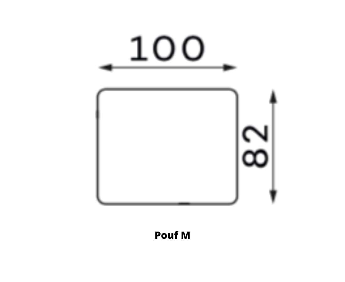 Megève option pouf M