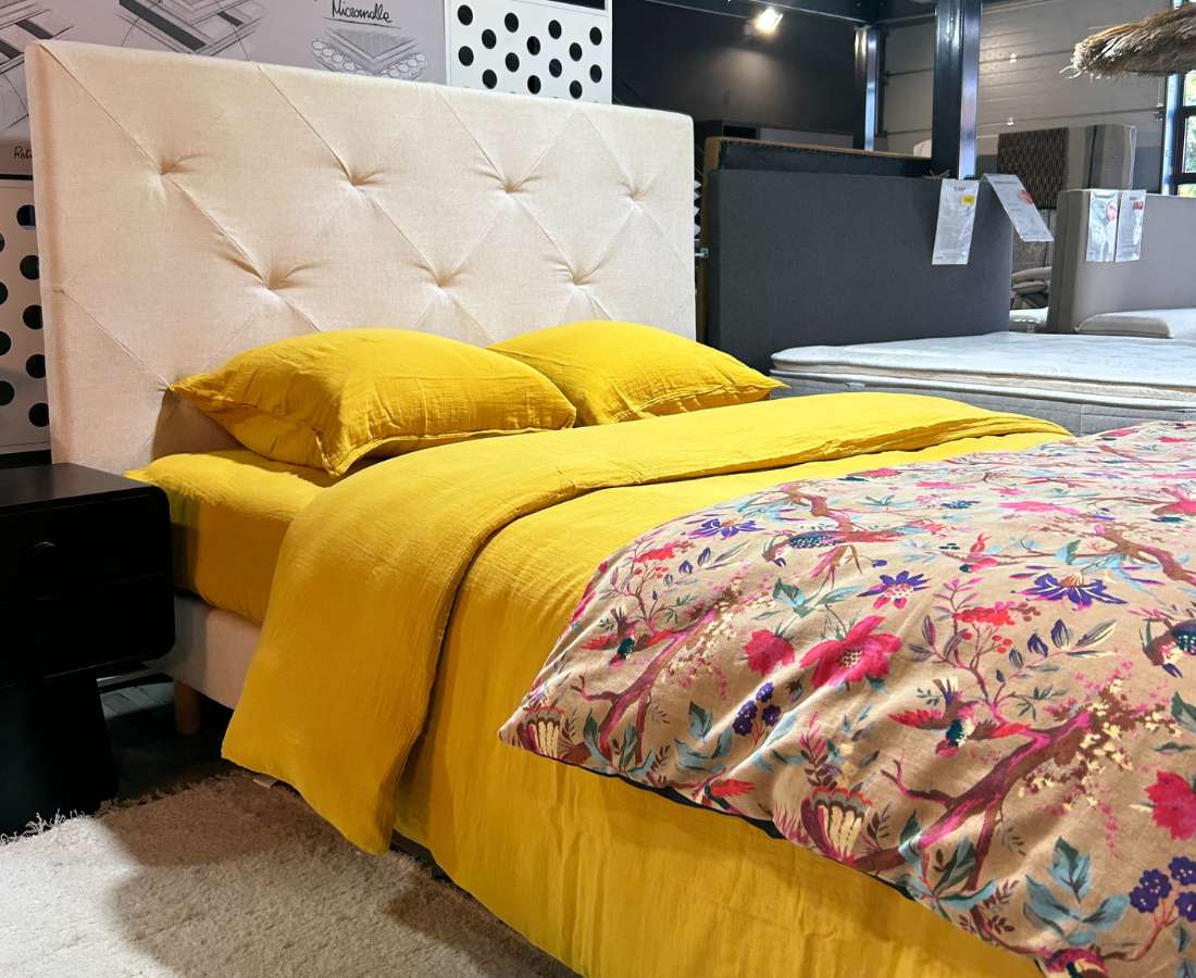 Drap 100% gaze de coton -SAFRAN- Dépôt literie concept