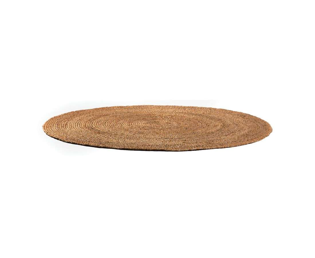 Tapis rond Eliott vue de coté bronze