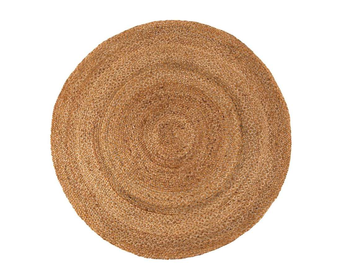 Tapis rond Eliott vue du dessus bronze