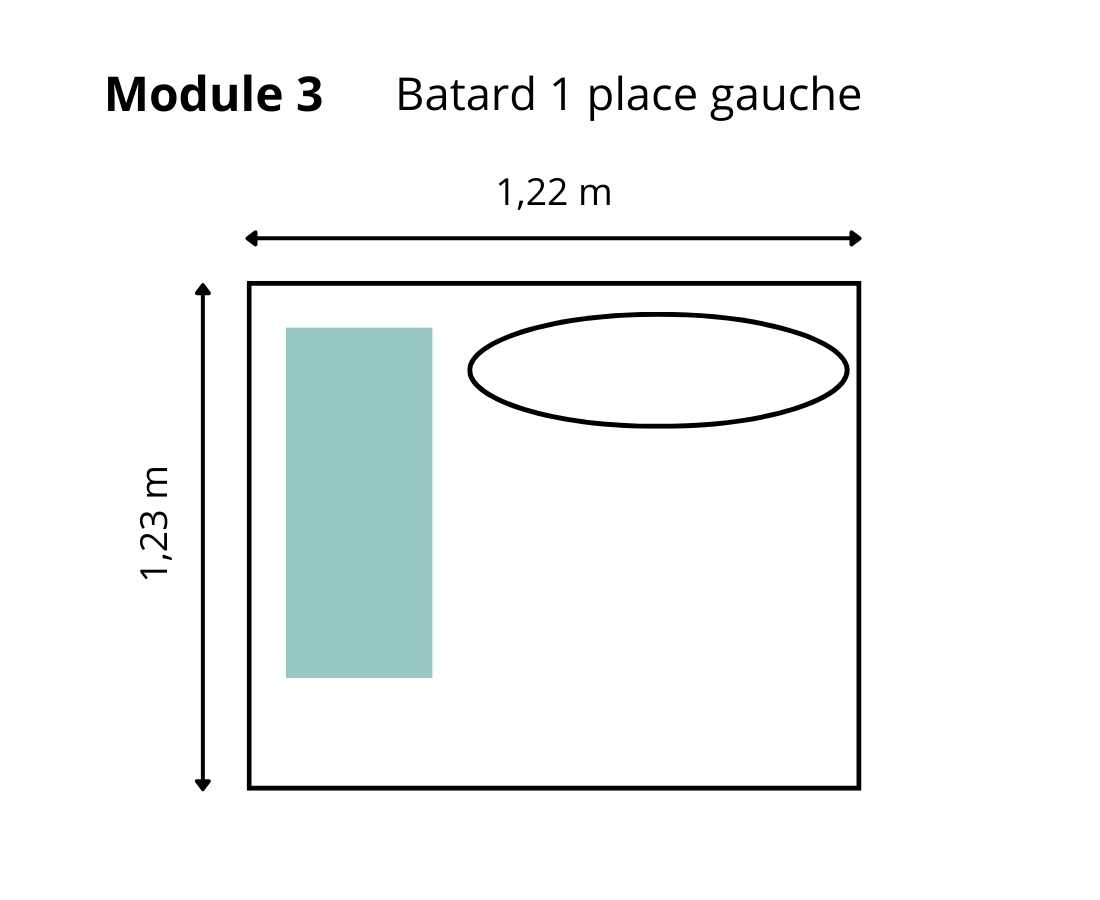 Batard 1 place gauche