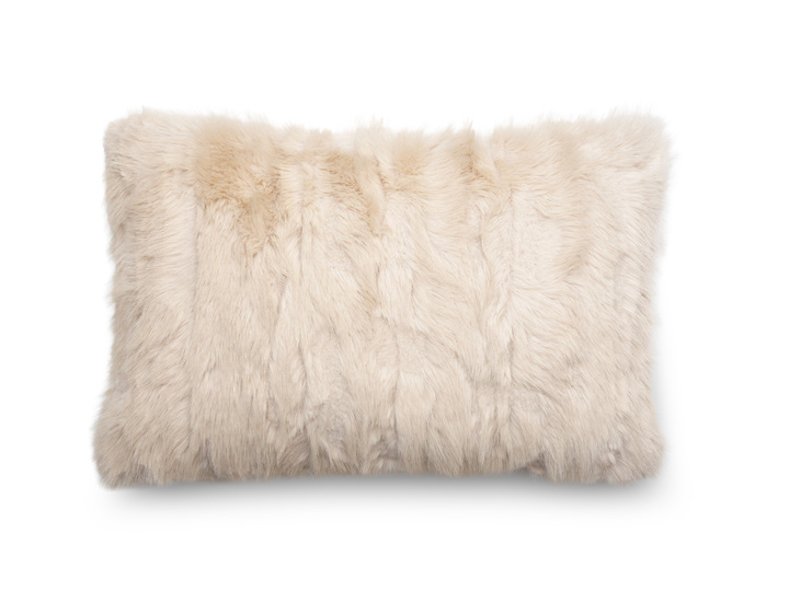 Coussin fourrure