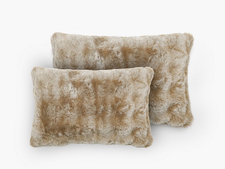 Coussin fourrure