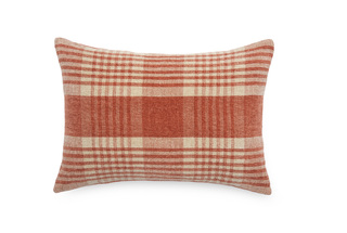 Coussin carreau tabac